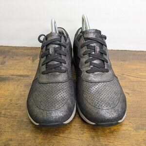 Dansko Christina Sneakers 10.5 11 EU 41 Metallic Pewter Perforated Casual Lace